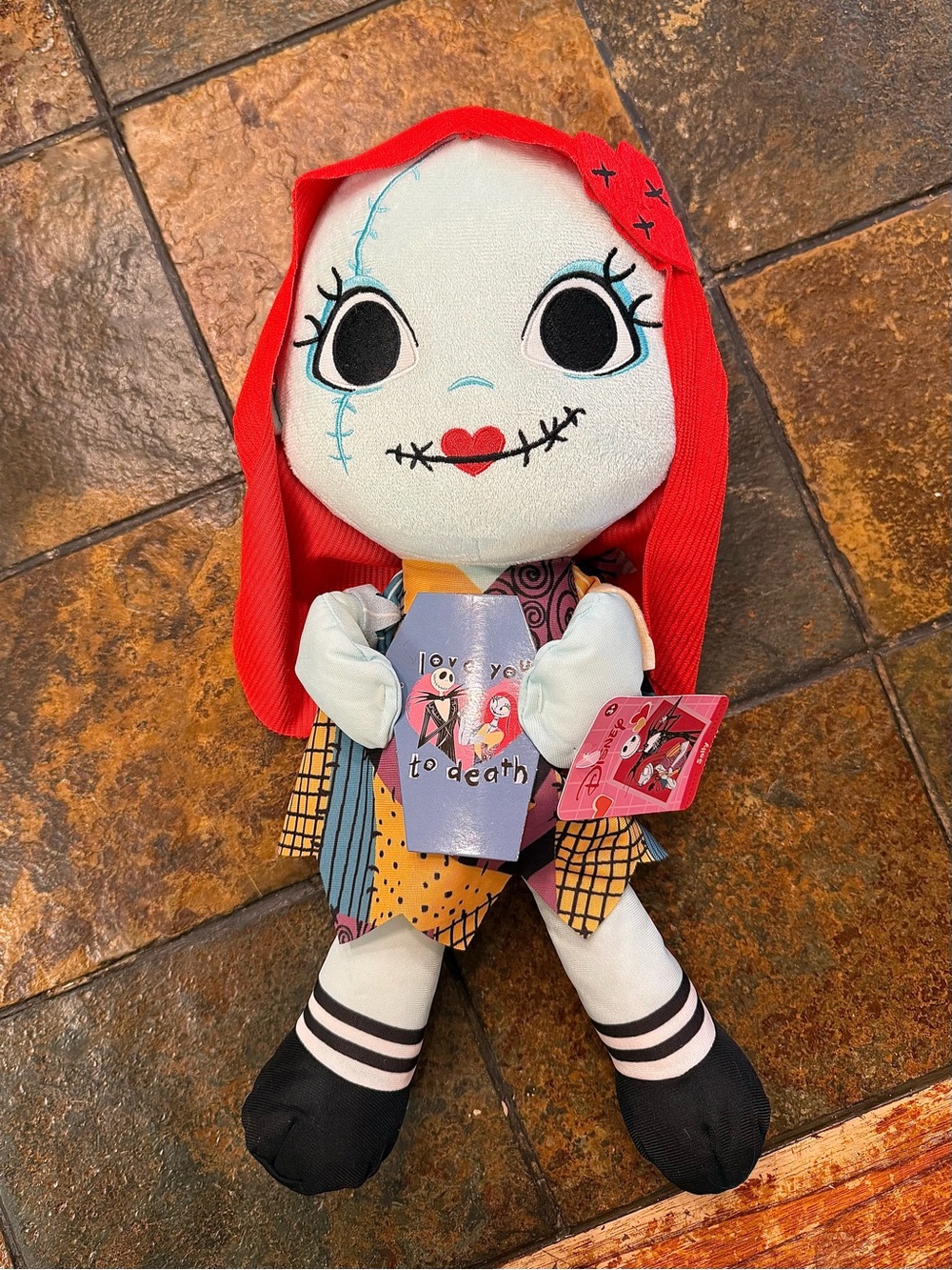 Disney The Nightmare Before Christmas Sally “Love You To Death” Plush.